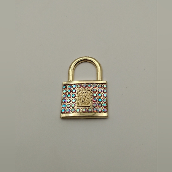 Louis Vuitton Jewelry - Louis Vuitton Rainbow Rhinestone Authentic Lock Pendant